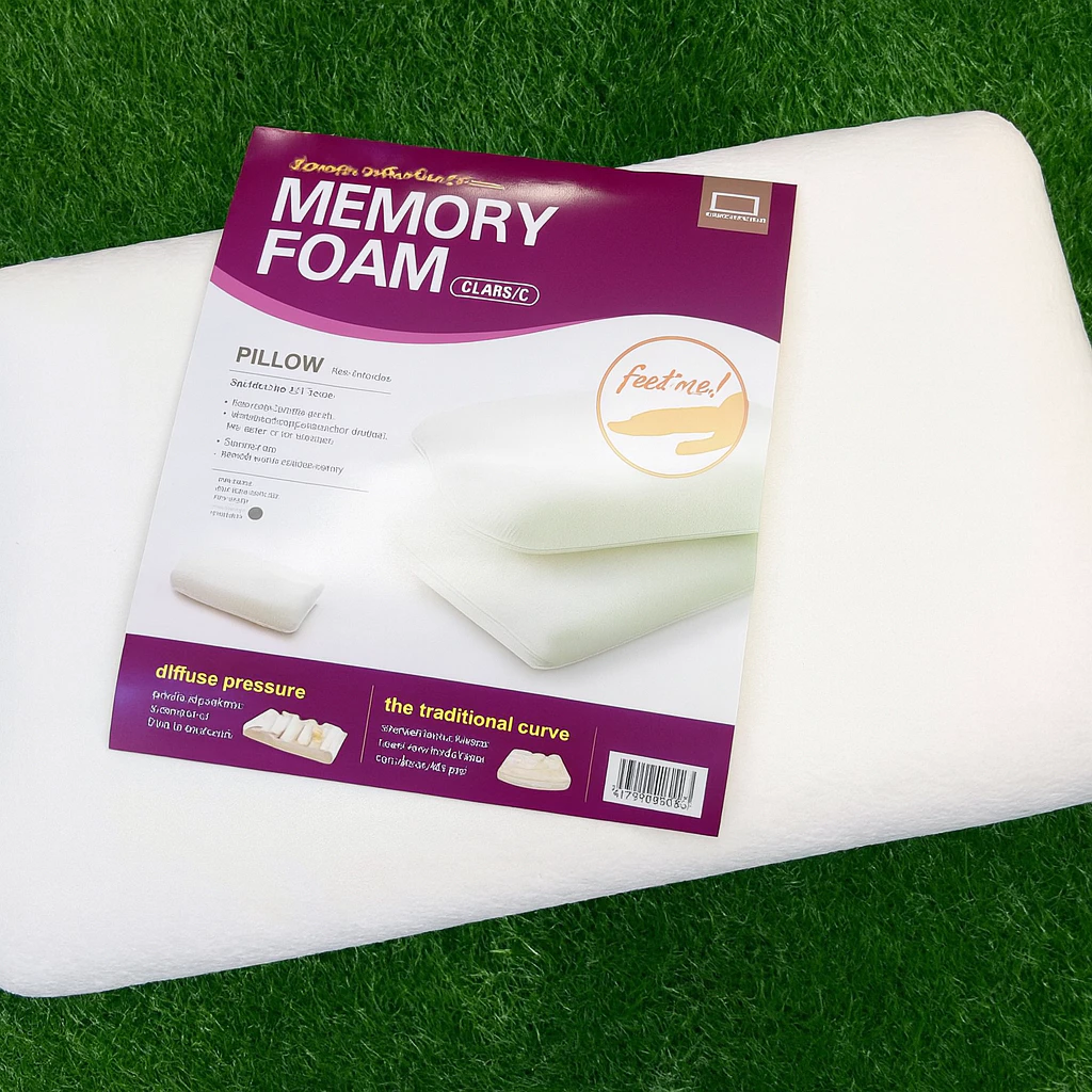 Gối Memory Foam Lock&Lock HLW112 – Mút Hoạt Tính 50D, Êm Ái & Thoáng Khí