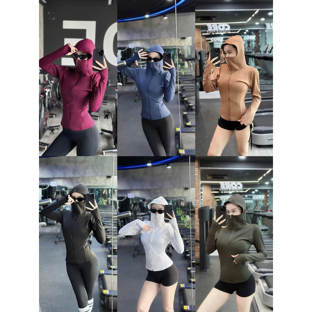 Aó Khoác Nón Thể Thao Nữ Youdy Fashion Tập Gym Yoga Ôm Body Tôn Dáng