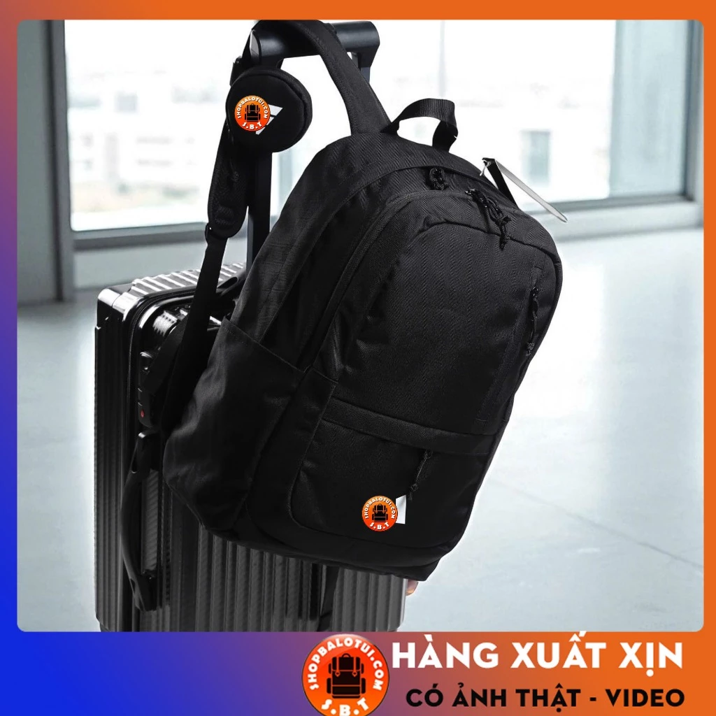 Balo Đựng Laptop Nam Nữ Có Ngăn Đựng Laptop Chất Vải Màu Đen Chống Nước JY476, Balo Thể Thao Công Sở Nhiều Ngăn