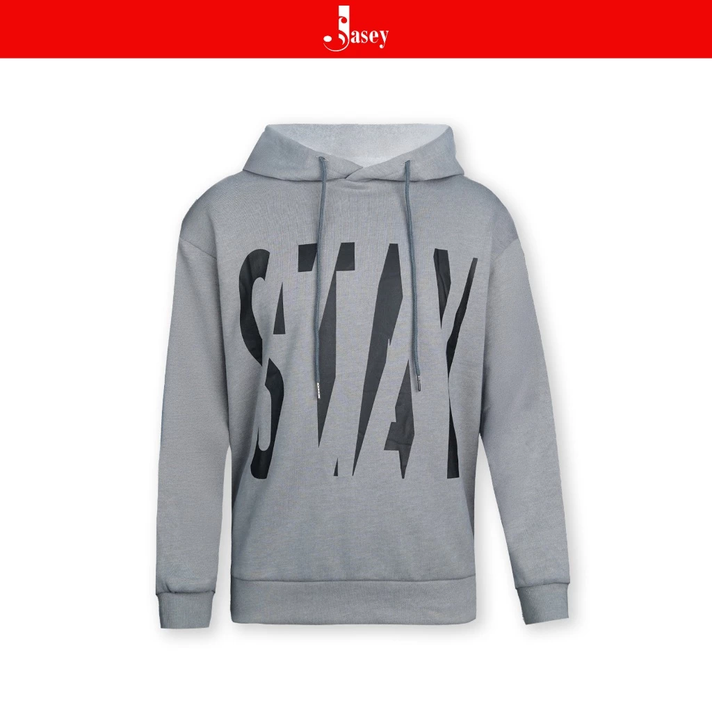 Áo hoodie nam Jasey, chất liệu nỉ, hoodie bo gấu, dây rút mũ mã 2125
