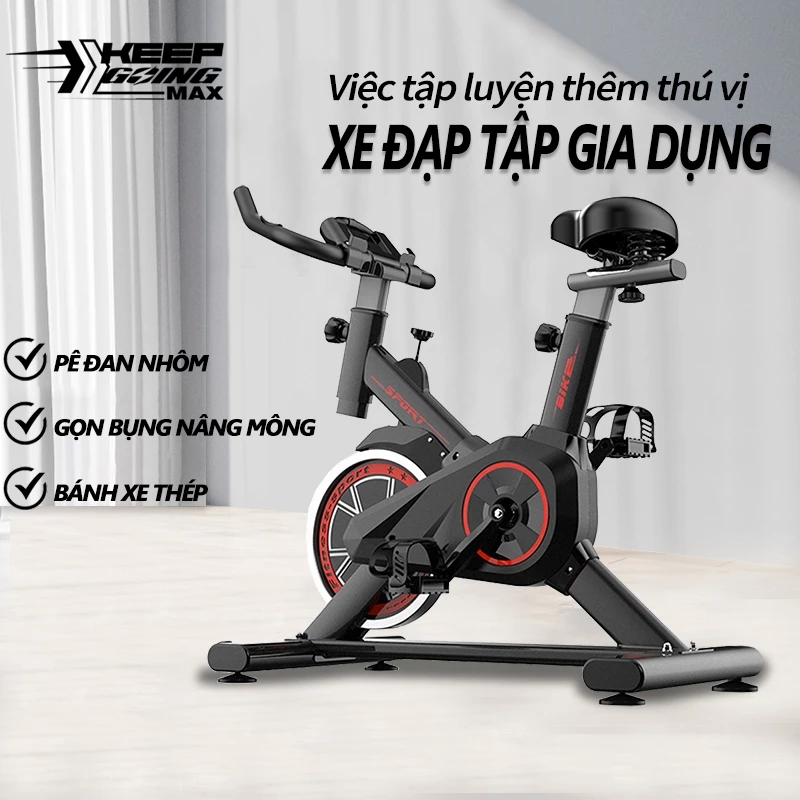 Xe đạp tập gym tại nhà dụng cụ tập gym đạp tiện lợi nhỏ gọn xe tại nhà yên tĩnh,Đồng hồ đo đa năng