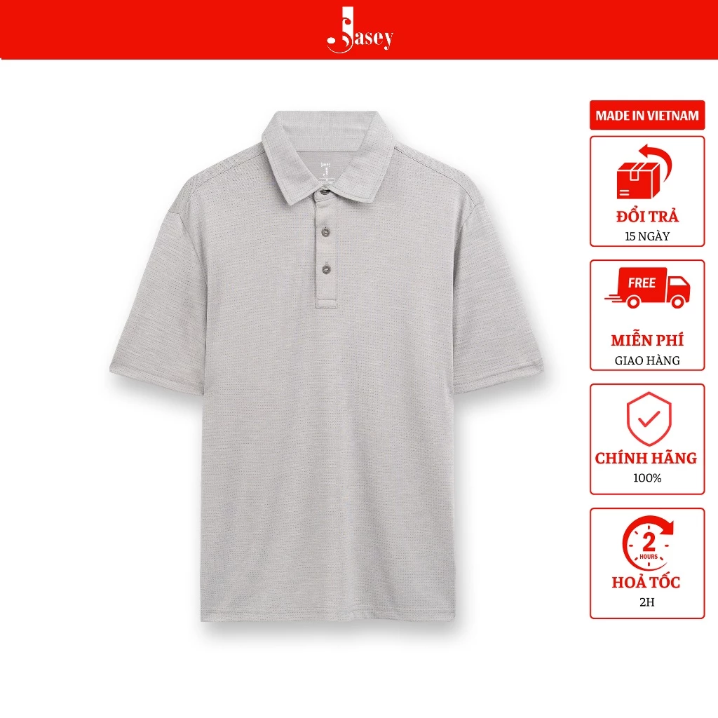 Áo polo nam JASEY, áo thun nam basic dễ phối đồ mát mẻ, thấm hút mồ hôi chuẩn size Việt Nam mã 2112