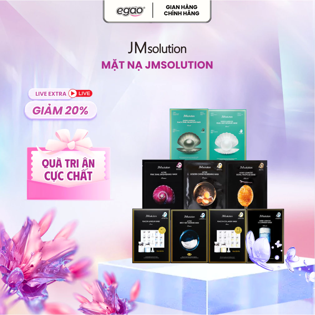 Mặt Nạ Dưỡng Da JMSolution Hỗ Trợ Cải Thiện Tình Trạng Mọi Loại Da, Dưỡng Ẩm Trắng Da 30g Egao