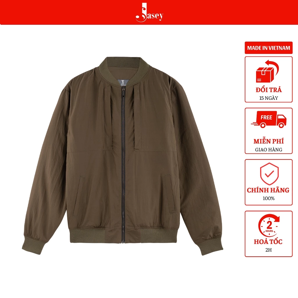 Áo khoác nam JASEY, Áo ấm mùa đông 3 lớp chất vải dày dặn chuẩn size mã 9303