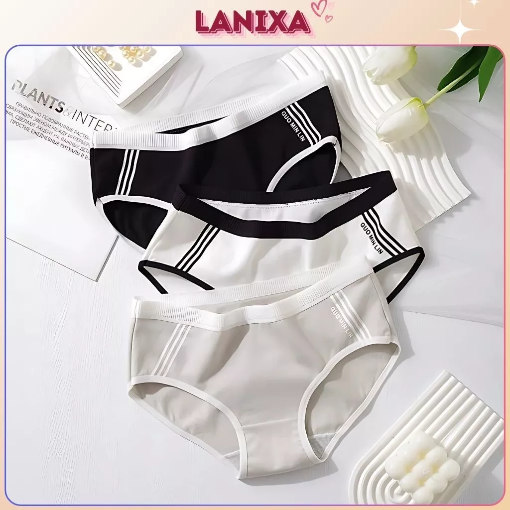 Quần lót nữ cotton kháng khuẩn khử mùi ôm body tôn dáng quyến rũ 2 bên cá tính gợi cảm LANIXA L520