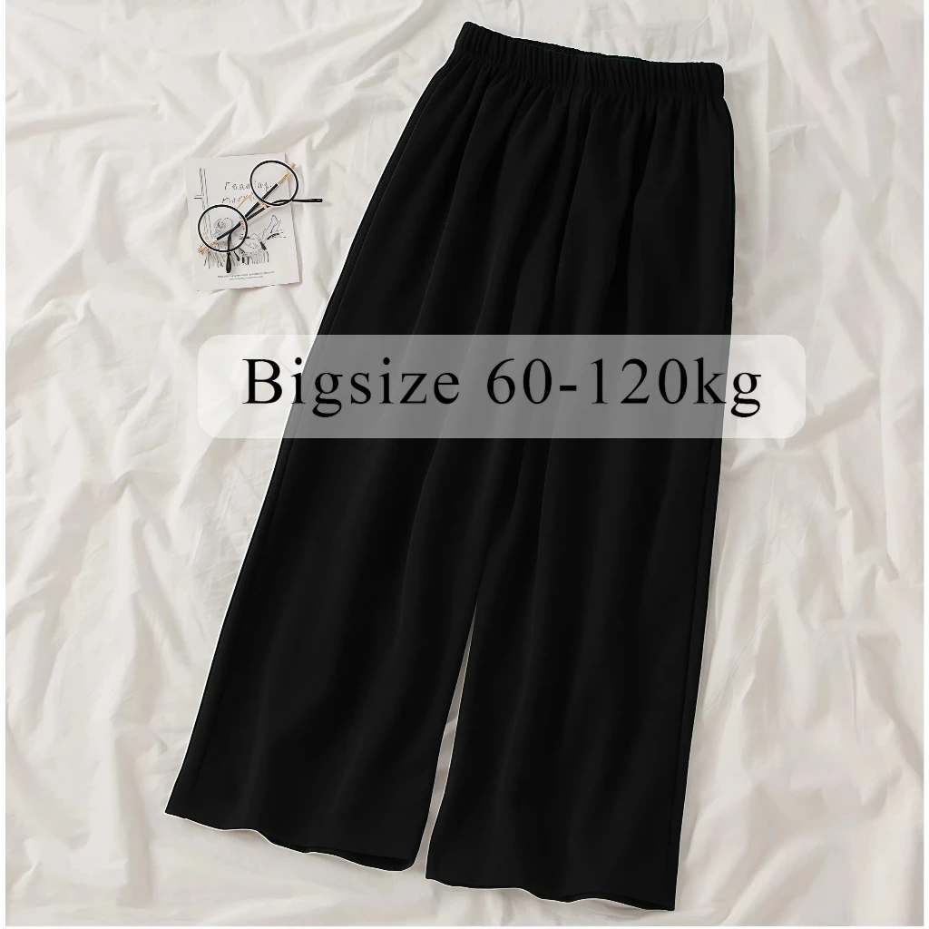 Quần Nữ Bigsize 120kg, Quần ống rộng lưng thun cực kì thoải mái cho các nàng chupy QTS96