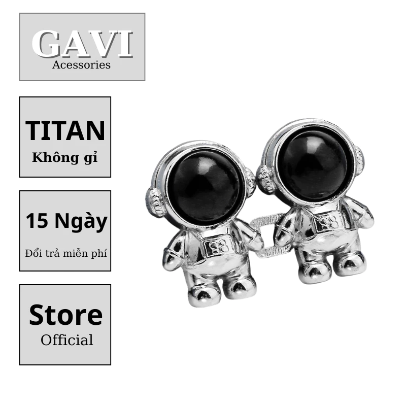 Nút Cài thắt lưng phi hành gia hợp kim titan dễ dàng điều chỉnh eo quần thời trang Gavi - Nút Gài Tổng Hợp
