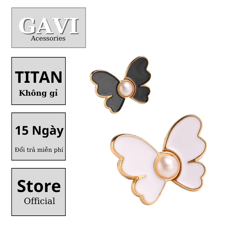Nút gài quần jean chỉnh size chỉnh size eo cạp cố định nút gài hình butterfly thời trang Gavi - Núi Gài Tổng Hợp