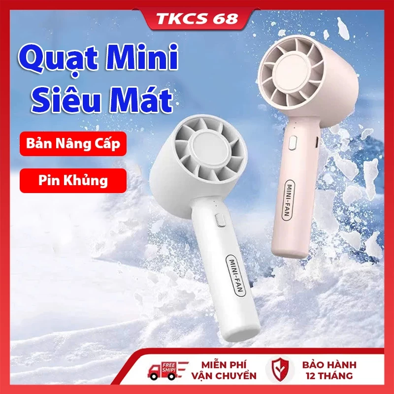 Quạt Cầm Tay Mini T10 Siêu Mát, Với 3 Tốc Độ Gió Có Thể Sạc Làm Giá Đỡ Điện Thoại  Lại Pin Khủng Nhiều Màu Sắc