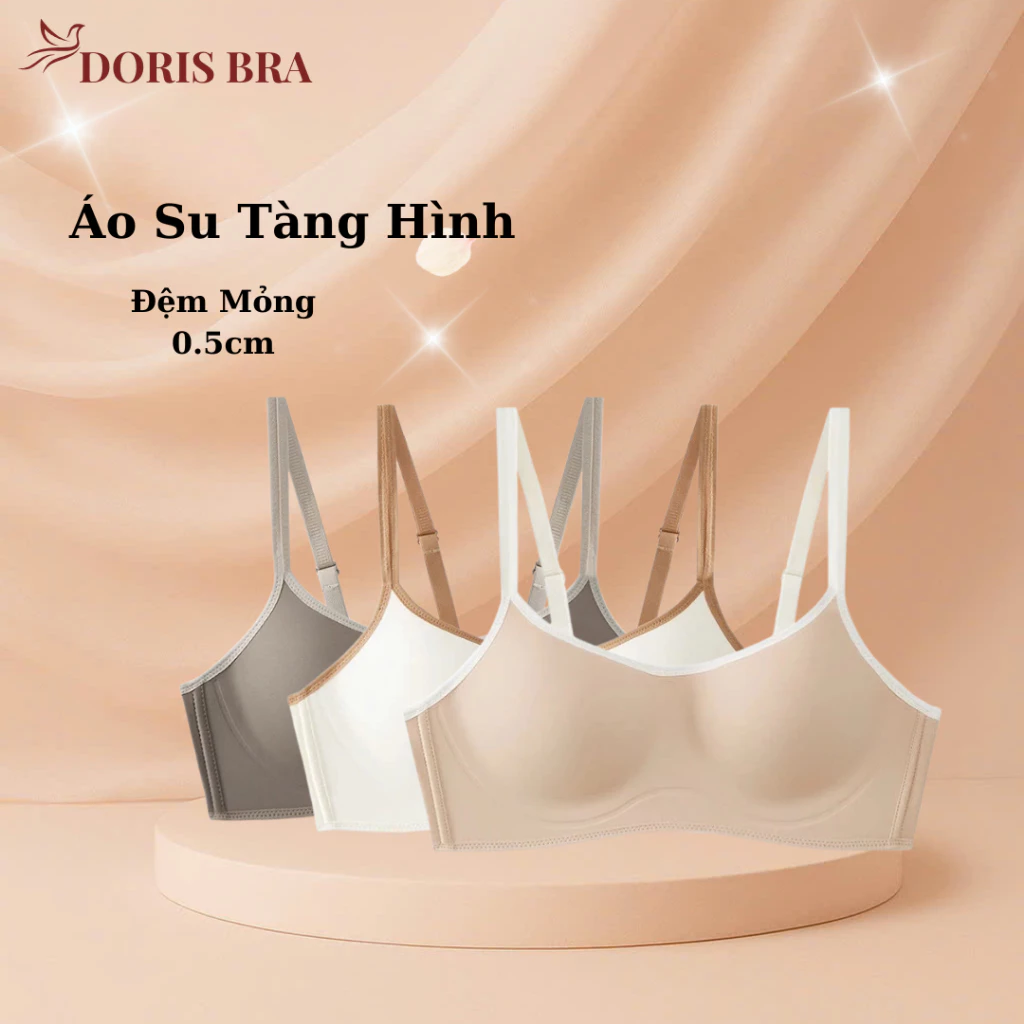 [Đặt lùi size] Áo Lót Nữ DORIS AL004 – Su Đúc Không Gọng, Không Viền, Cup Ngang, Đệm Mỏng, Thoáng Khí, Chống Chảy Xệ