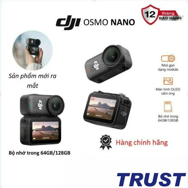 DJI Osmo Nano Camera Action 4K Nhỏ Gọn Chống Rung 64g/128g  - Hàng Chính Hãng