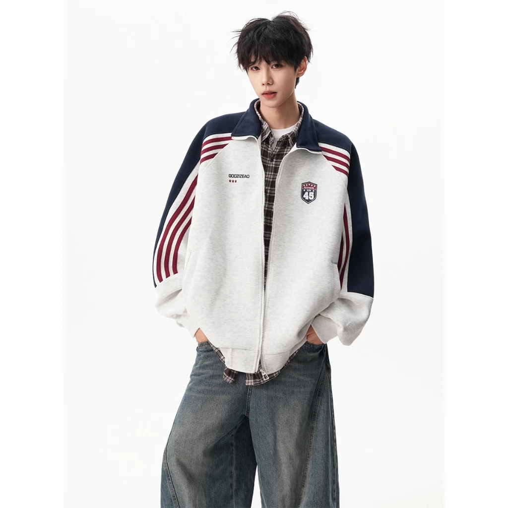 Áo khoác nam nữ GOOZIZEAO cổ đứng phong cách Ulzzang - Maylinhshop - Chất vải nỉ ép lót lông cao cấp