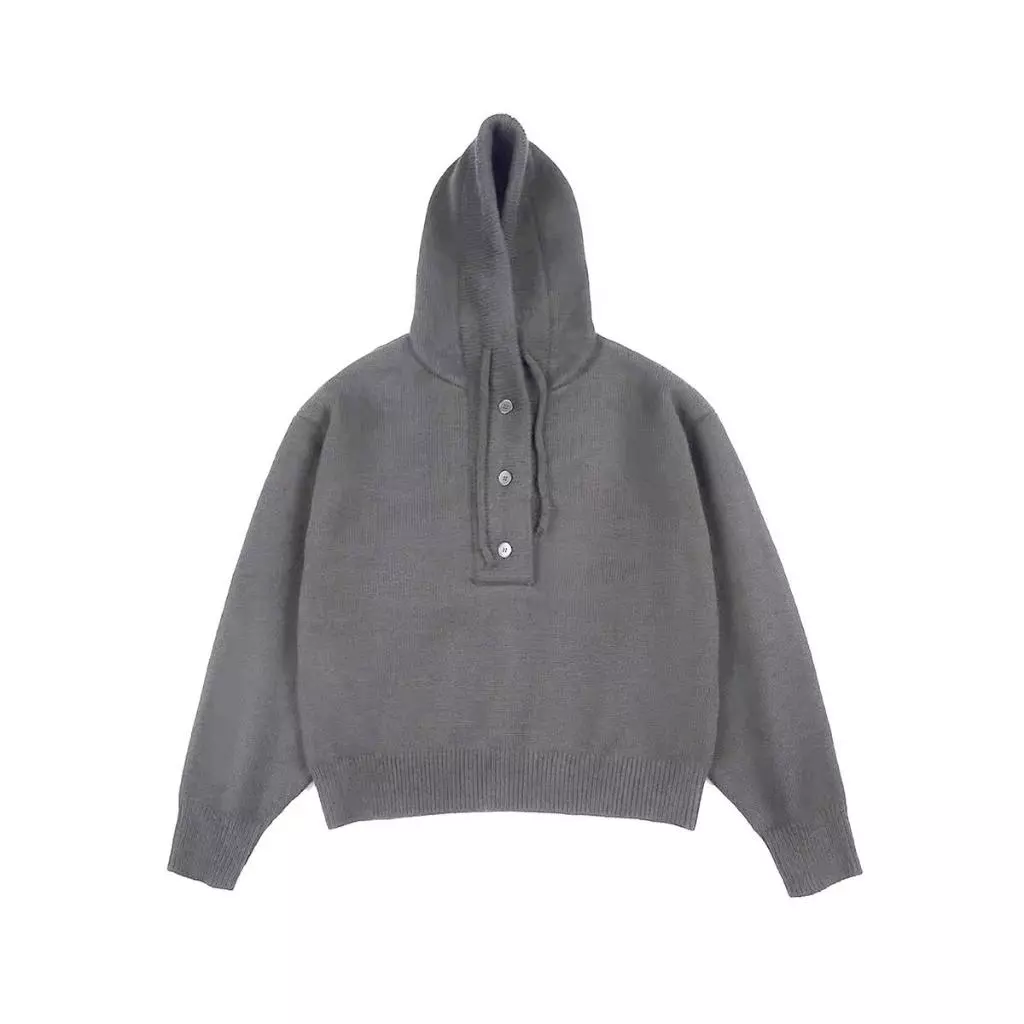 Slick - Hoodie Len Basic Dệt Kim Lông Cừu Merino Cao Cấp - The Slick Way  UNISEX