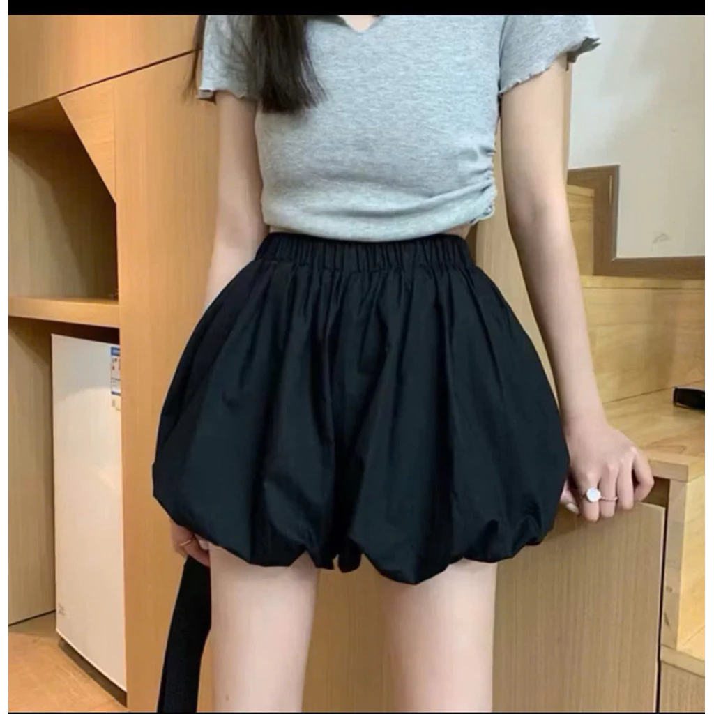 Quần short nữ bí phồng 2 lớp, quần đùi bí phồng