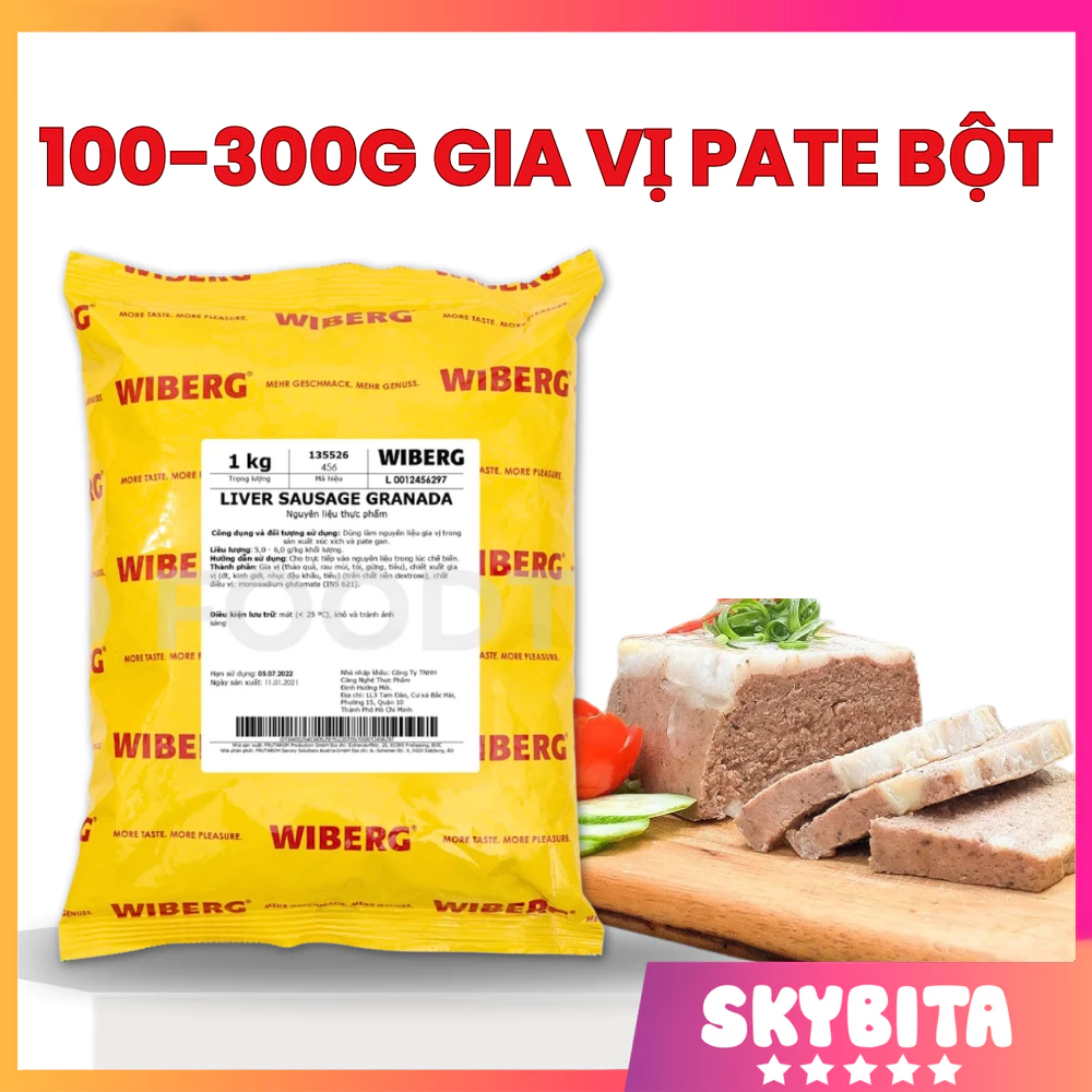 [100-300gr] Gia vị Pate dạng bột LIVER SAUSAGE GRANADA hàng nhập khẩu Đức chuẩn vị, thơm ngon