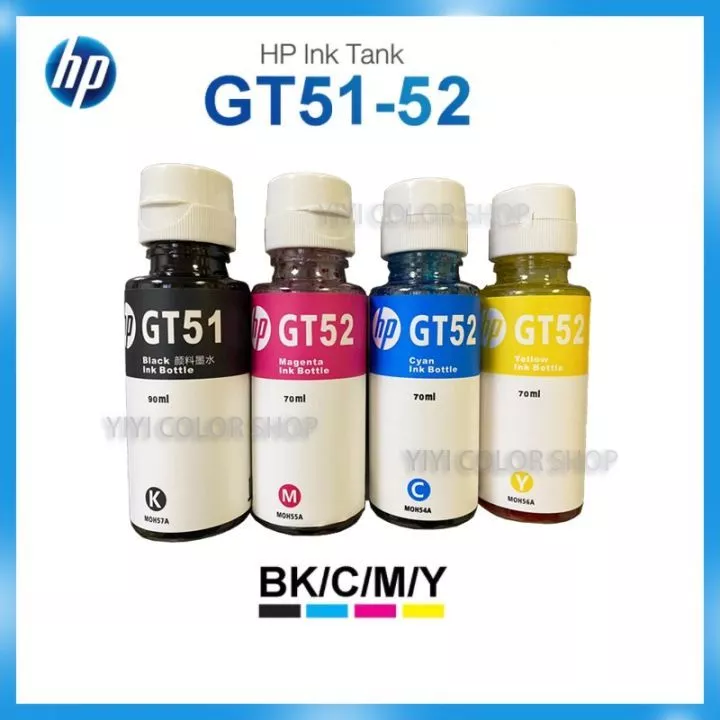 Mực in phun GT53, GT52 cho máy in HP tank 115, 315, 319, 400, 415, 510 Mực màu canon refill ink