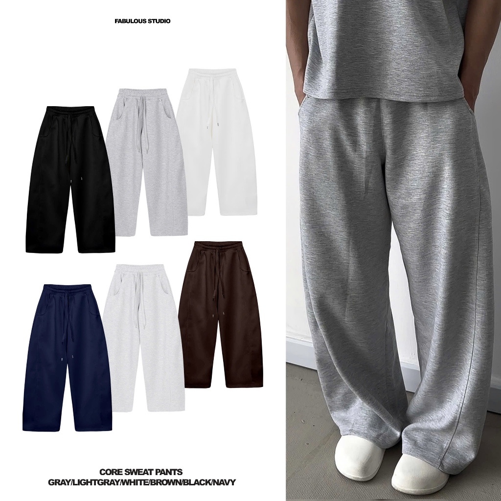 QUẦN NỈ FORM RỘNG FABRICLISM UNISEX - Quần nỉ ống cong tôn dáng, chất liệu nỉ…