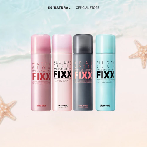 [75ML] Xịt Khóa Makeup Toàn Diện So Natural Phân Loại Theo Từng Loại Da All Day Tight - Real Matte - Water Glow