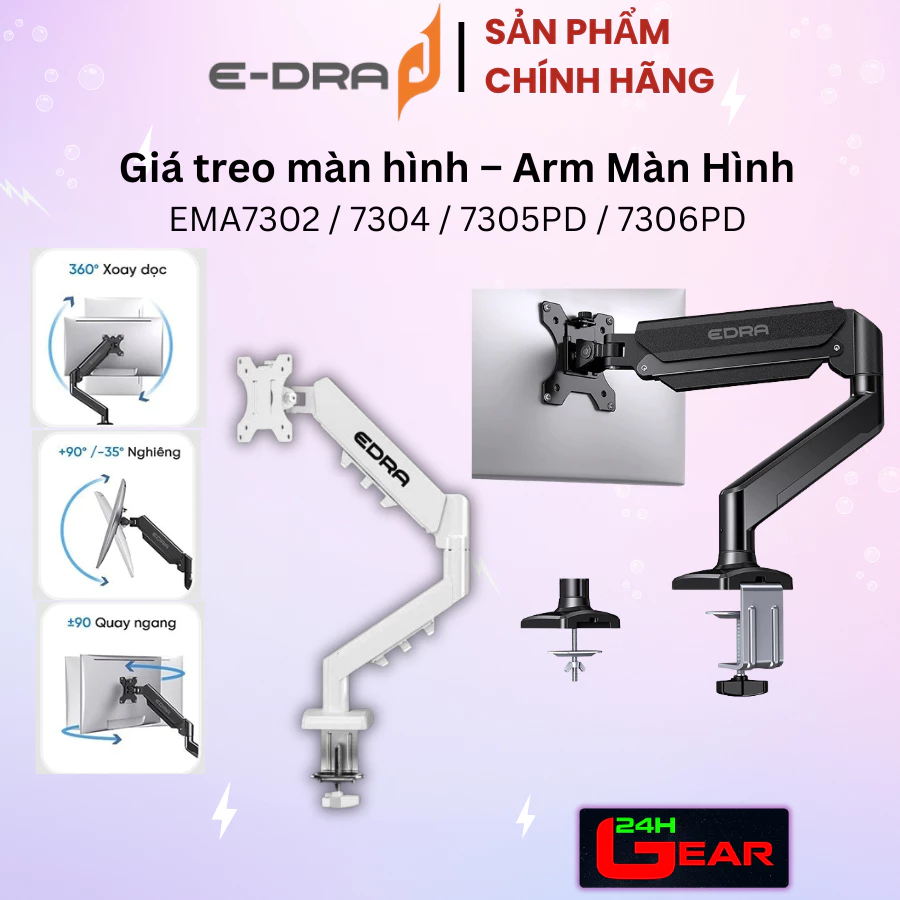 Giá treo - Arm Màn Hình EDRA EMA7302 / EMA7304 / EMA7305PD / EMA7306PD (13" – 32") Chính hãng