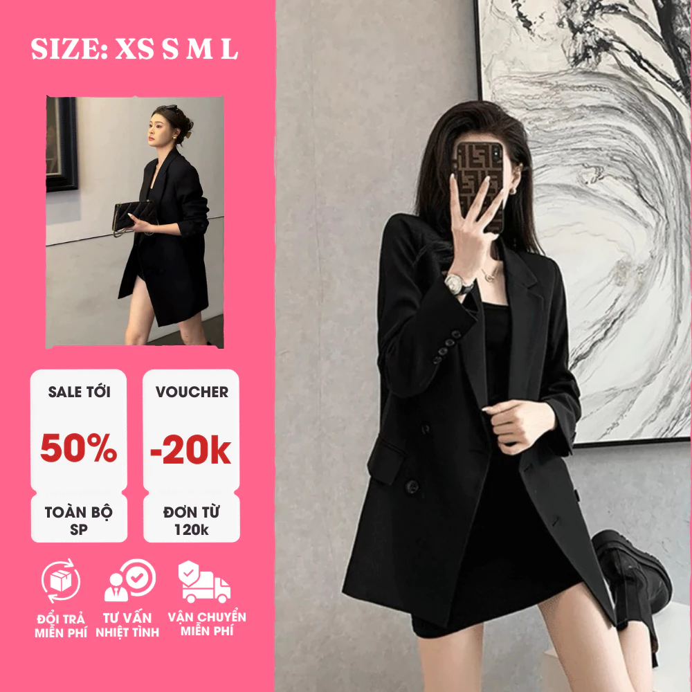 Siêu phẩm.Áo vest,Áo  blazersang chảnh nữ tính chất kaki lạnh mềm mịn.phối gì cũng chất