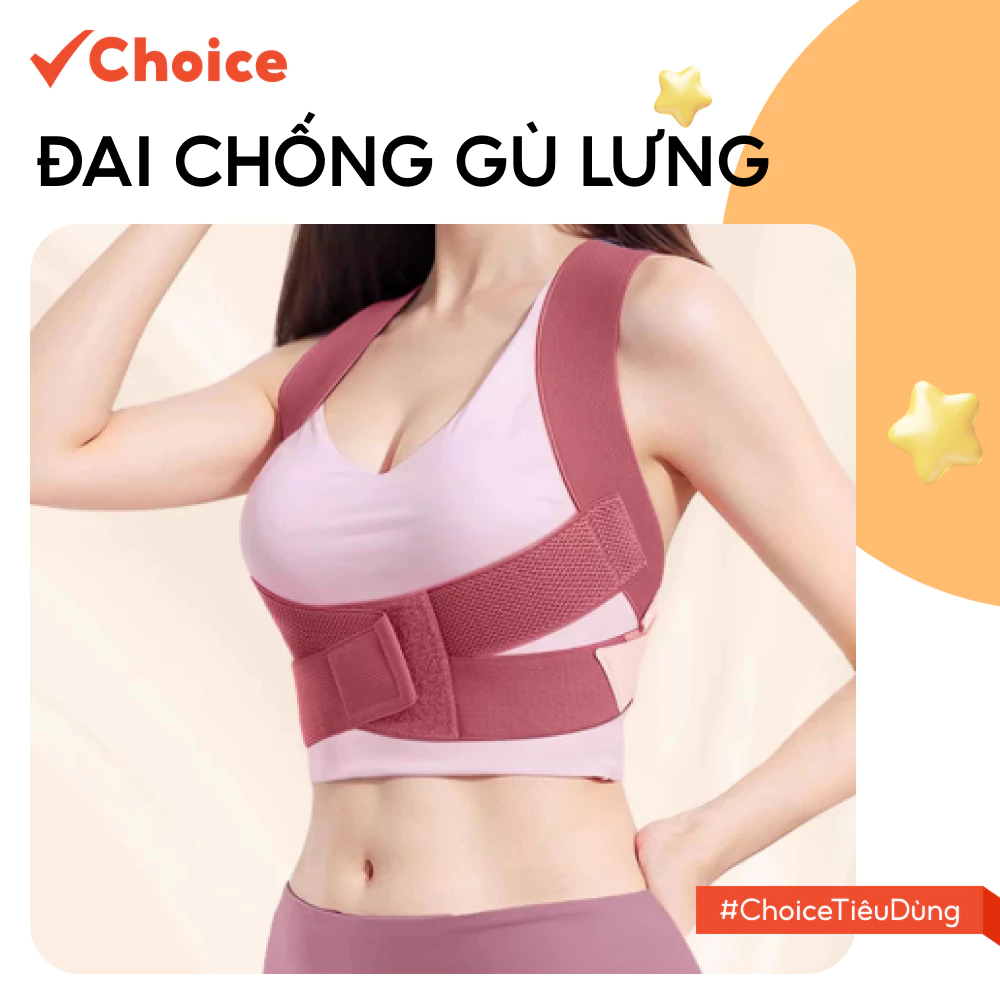 Đai Bảo Vệ Choice FS1-2213-1566 Vòng 1 Và Chống Gù Lưng, Màu Đen Dành Cho Người Trên 55kg