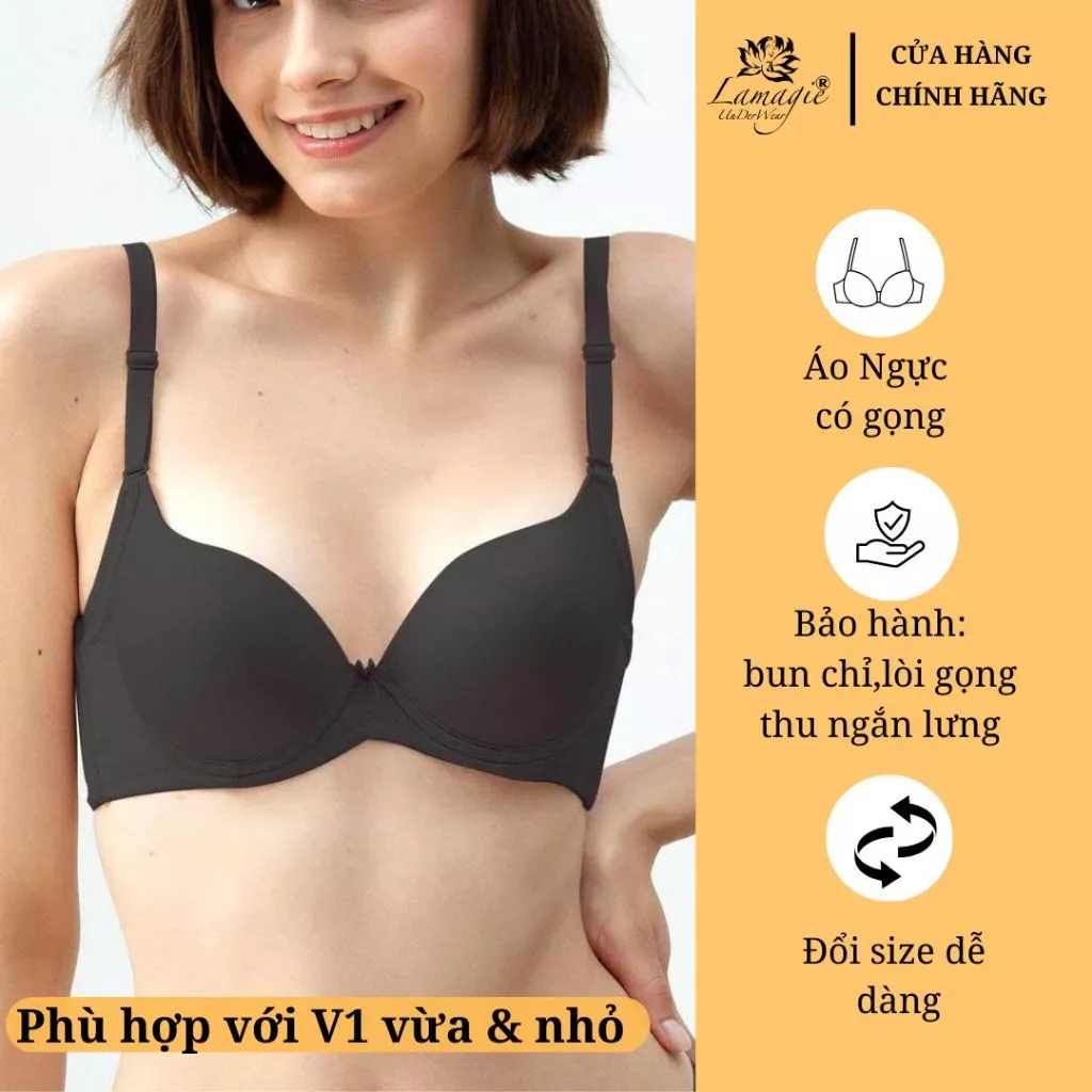 Áo Ngực Mặc Áo Dài A-19 | Nâng Ngực Tự Nhiên – Che Mỡ Nách – Không Lộ Viền | Lamagie Chính Hãng
