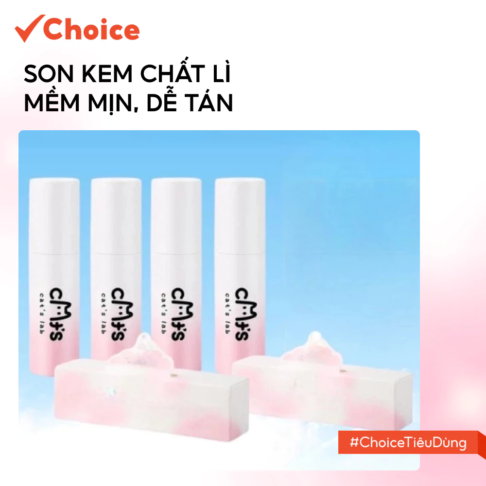 [Choice] Son Kem Cat's Lab Blur Lip Velvet FM1-2632-3 Chất Lì, Mềm Mịn, Dễ Tán, 25.5g