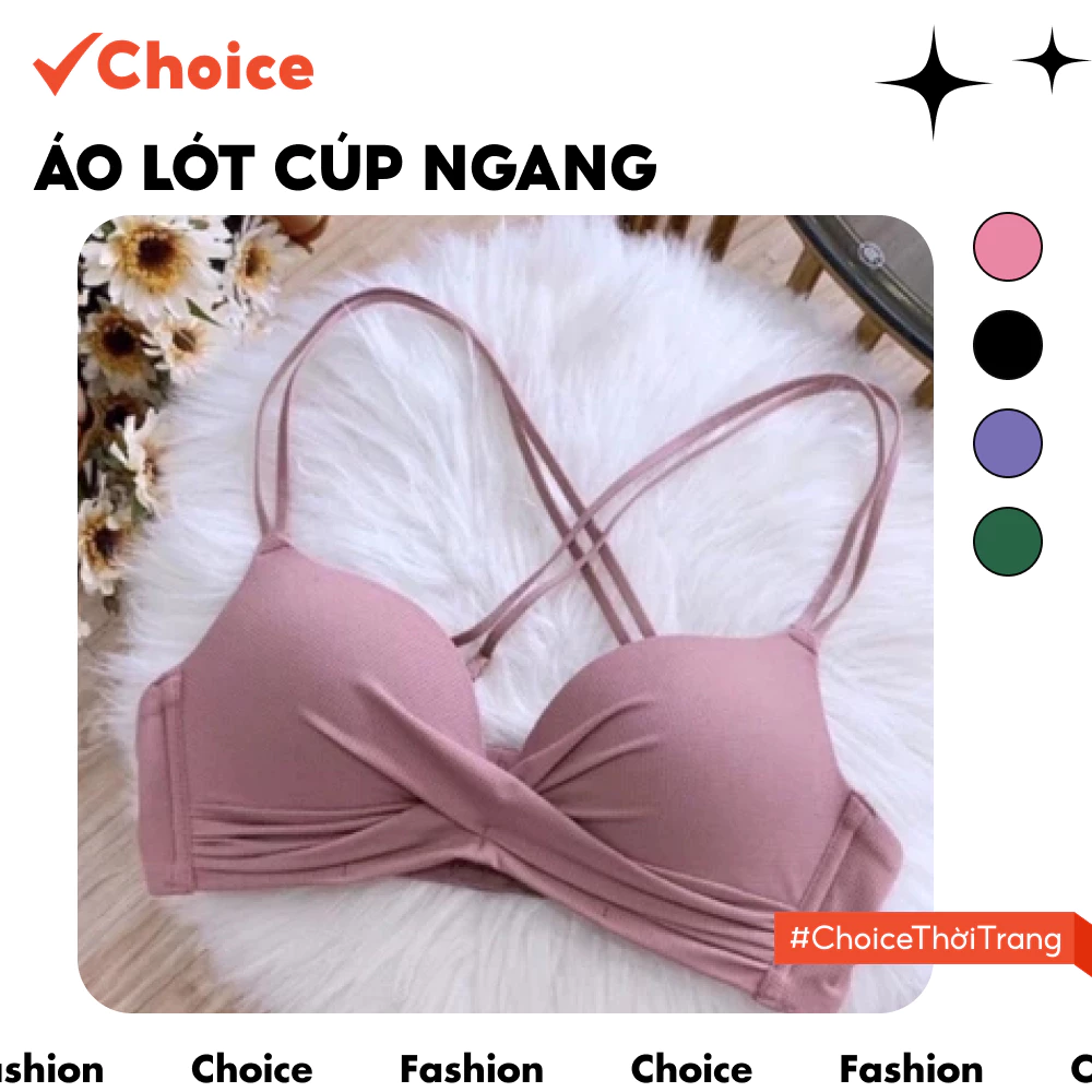 [Choice] Áo Lót N312 ALS28 Cúp Ngang Đệm Vừa Nâng Ngực Gợi Cảm An Toàn