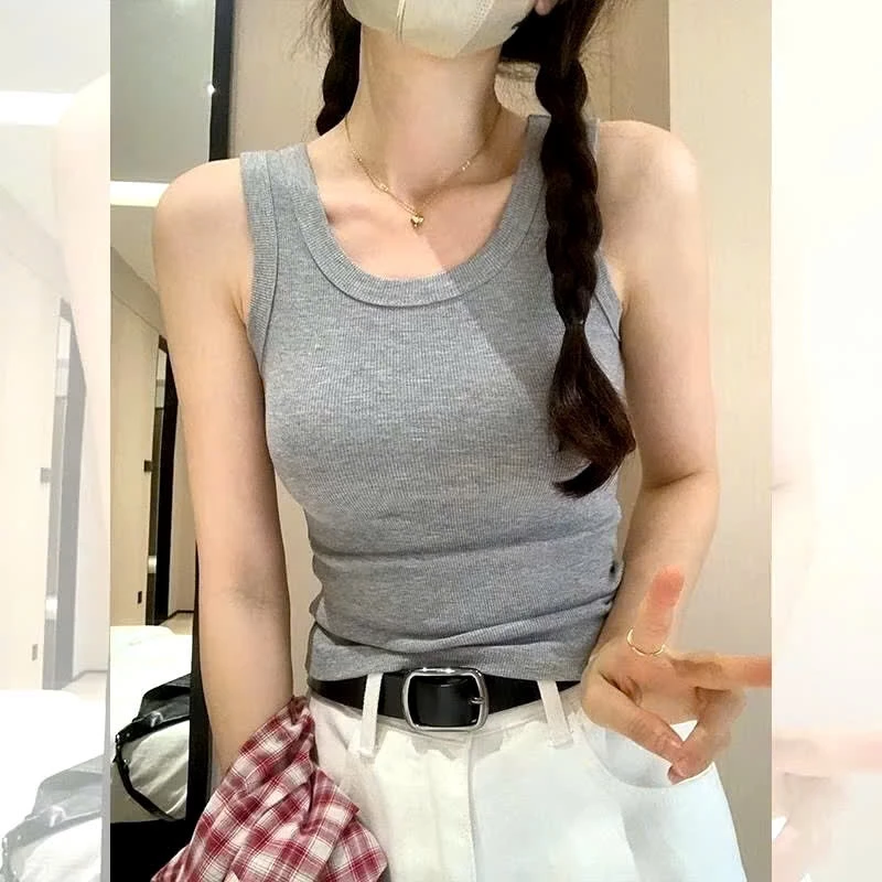Áo Thun sát nách form dài, Áo ba lỗ nữ tập gym mặc nhà C3-1