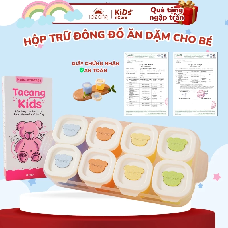 Hộp Trữ Đồ Ăn Dặm Cho Bé Chất Liệu Silicone Cao Cấp, Khay Trữ Đông Đồ Ăn Dặm Cho Bé, Có Bán Lẻ Hộp