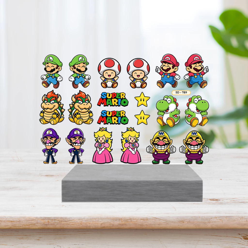 Sticker 5D Hoạt Hình, Chibi Dán Móng (Mã 671-800) Nữ Làm Nail, Dán Móng, Trang Trí Móng