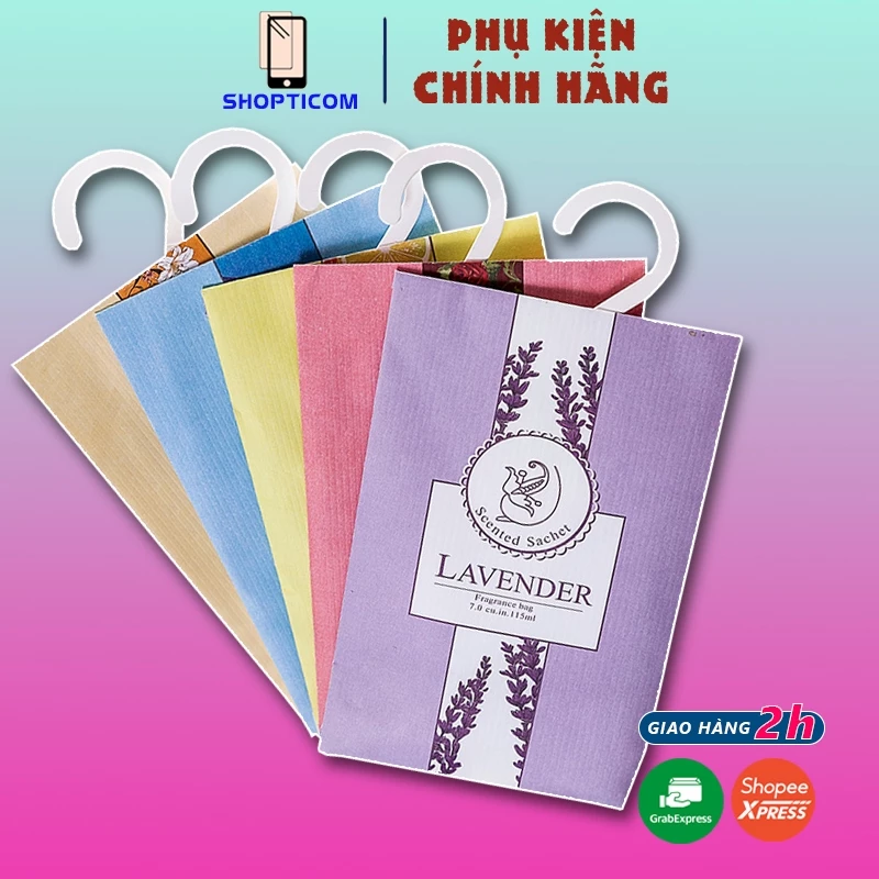 Túi thơm để quần áo, thơm phòng, túi thơm treo xe, khử mùi ô tô, phòng ngủ, quần áo