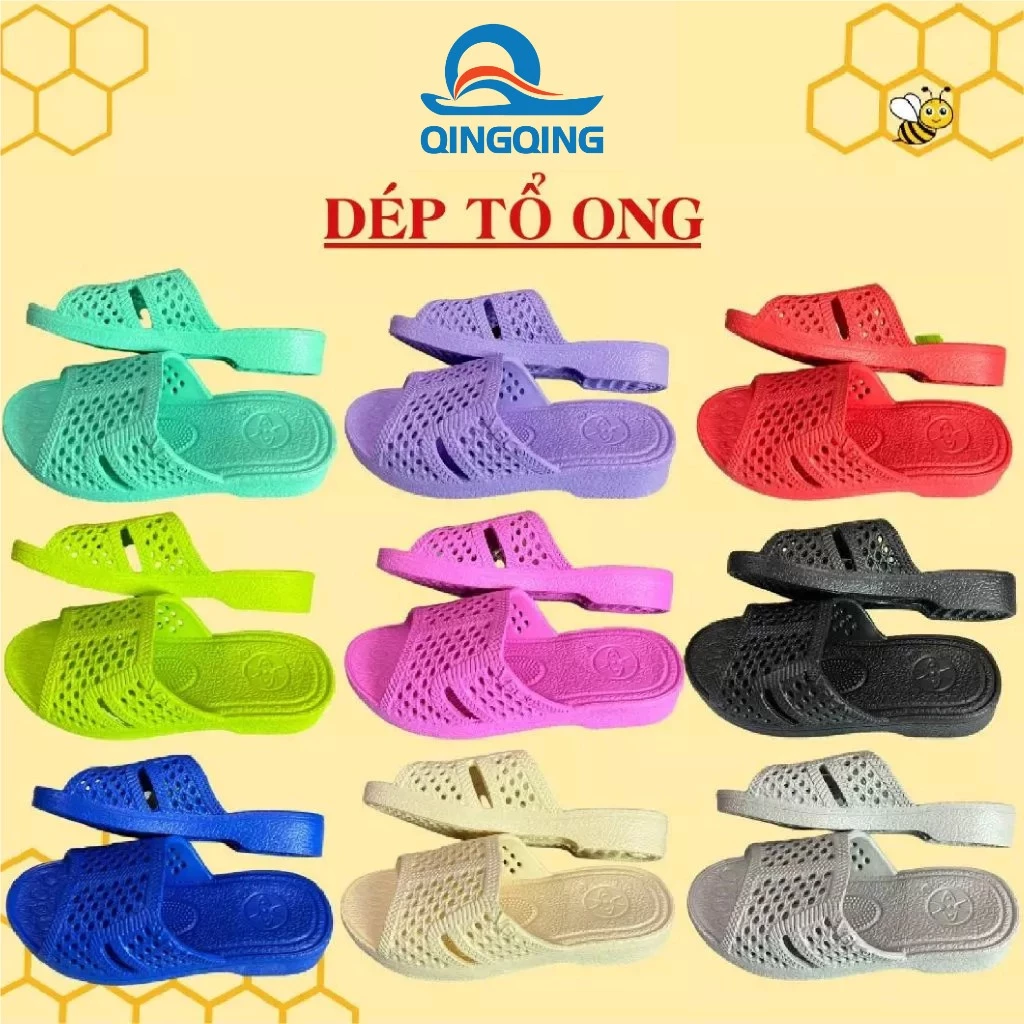 Dép tổ ong(size 35-43) chất liệu Nhựa EVA siêu nhẹ(Đặt Lùi 1 Size),siêu bền,chống trơn trượt-Có HĐĐT