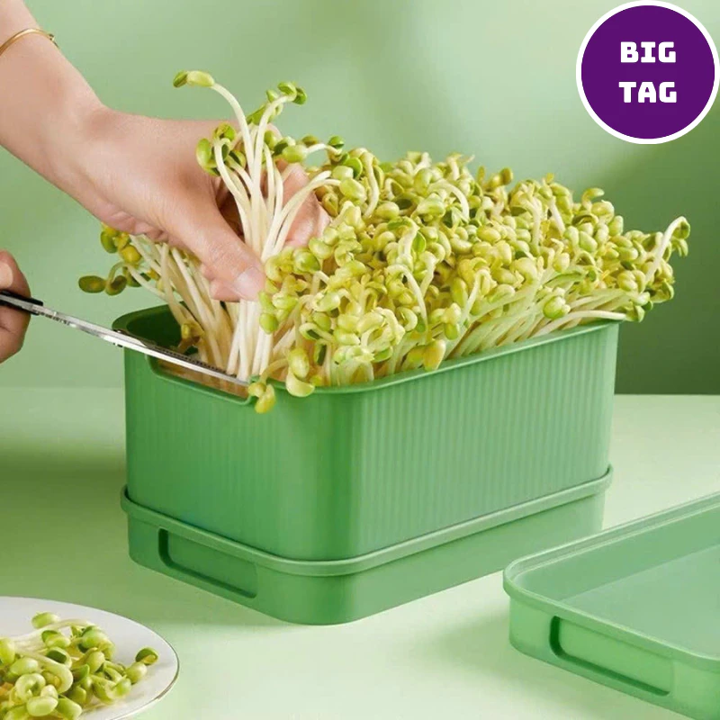 khay nhựa làm giá đỗ dễ dàng sử dụng cho gia đình, máy làm giá đỗ nhựa 3 lớp 5069