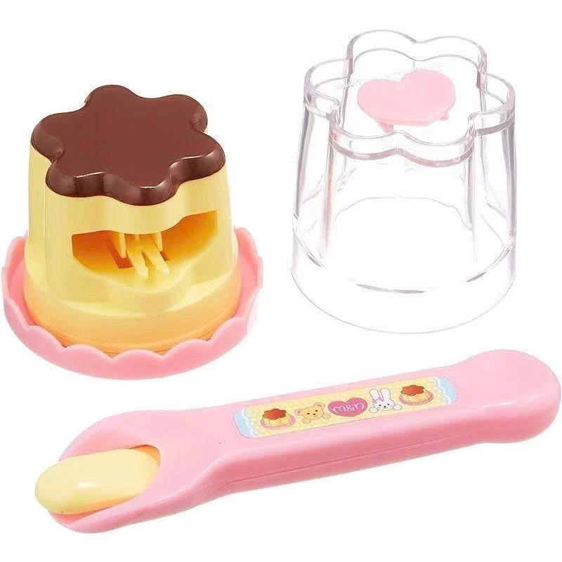 Đồ chơi xúc ăn puudding dâu, đồ chơi mô phỏng pudding dễ thương cho bé