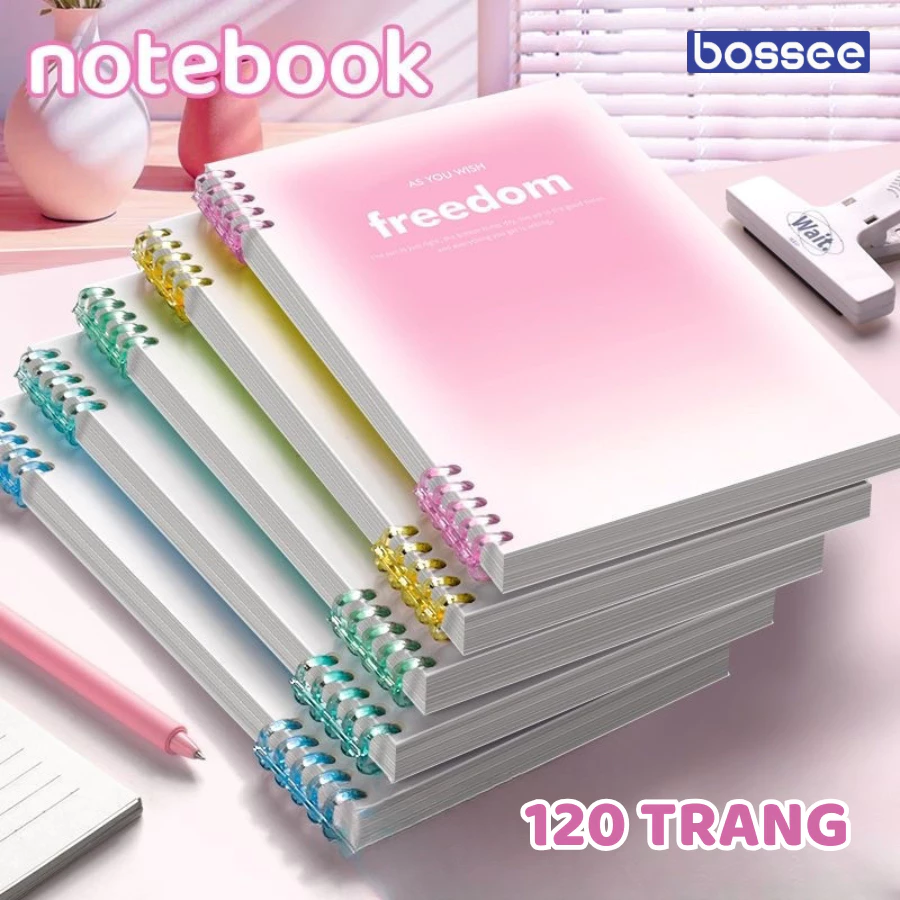 Sổ Còng nhựa A5/B5 Freedom 120 Trang dành cho học sinh sinh viên vở còng thay lõi Có Bán Rời Bìa Và Lõi
