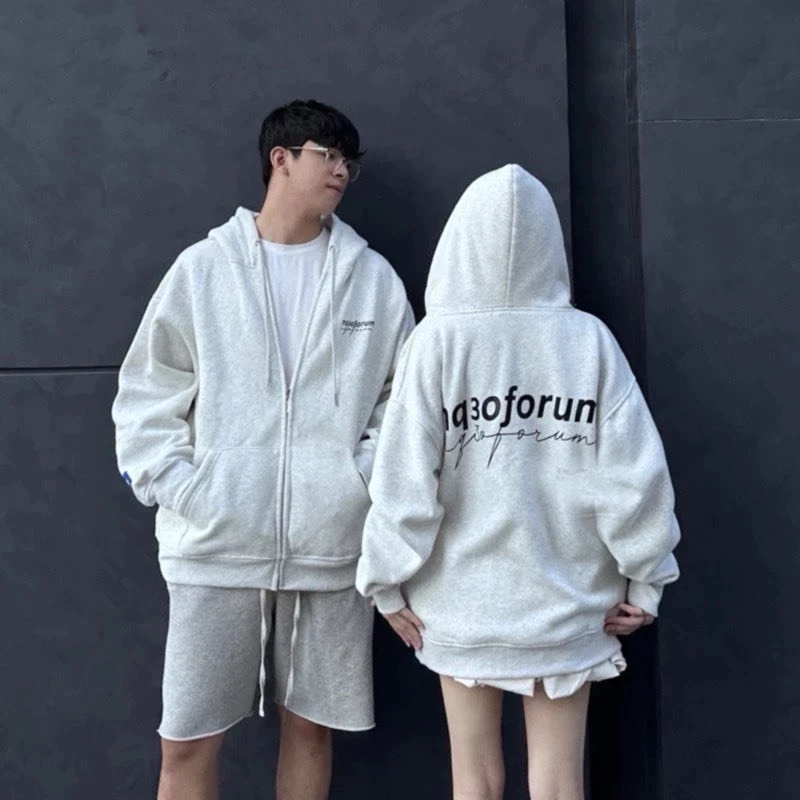Áo Khoác Hoodie Zip Hình In Chữ Kí FORUM Chất Nỉ Bông,Áo Khoác Form Rộng Unisex Nam Nữ mặc đều đẹp (CÓ TÚI TRONG)