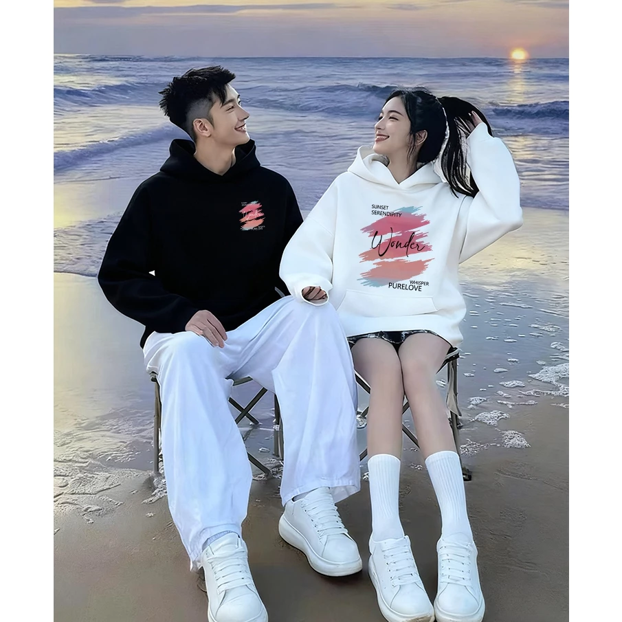 Áo cặp đôi HappyFamily - Áo đôi Hoodie Wonder Love – Áo cặp nam nữ ulzzang
