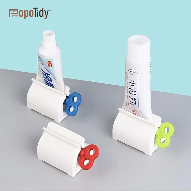 Popotidy Máy bóp kem đánh răng dầu gội sáng tạo kẹp hướng dẫn sử dụng tiện lợi.