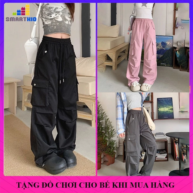 (18-52kg) Quần bé gái, quần túi hộp ống suông cho bé gái, vải kaki mẫu THC, quần đi học nữ, quần dài cho bé gái