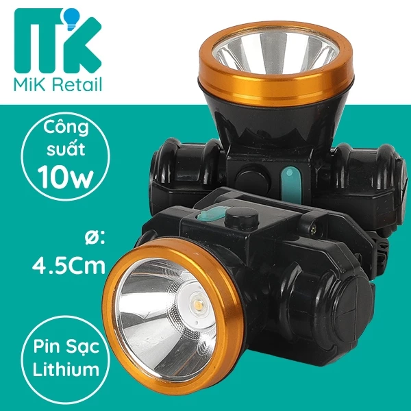 Đèn Đội Đầu CYX A4 10W LED Siêu Sáng, Đủ Bộ Sạc và Dây Đeo, Dùng Khi Đi Rừng, Câu Cá, Sửa Chữa Ban Đêm