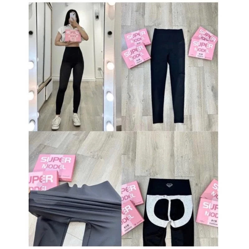 Quần Legging Đúc Su Kim Cương  có túi trước sau phiên bản5,6,7 8.0 plus, cạp siêu cao tôn dáng