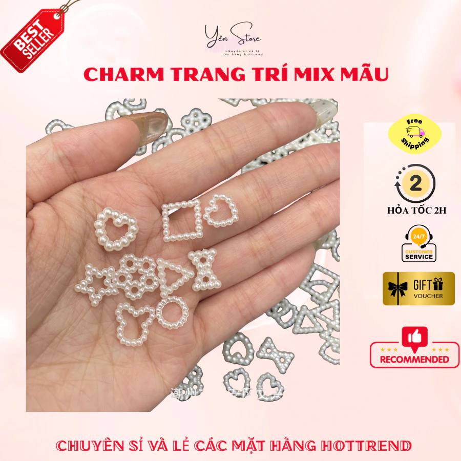 Charm Trang Trí Giáng Sinh, Charm Gắn Móng Tay, Charm Trang Trí Đồ Handmade, DIY- YÊN STORE DIY