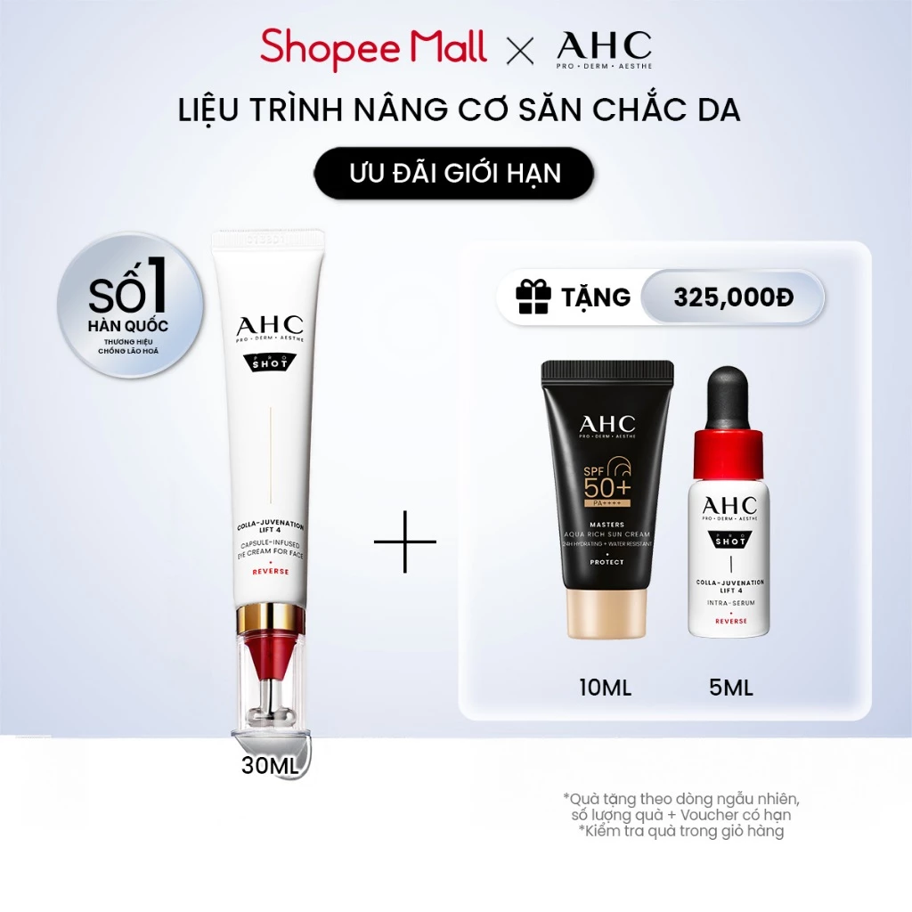 Kem mắt cho mặt chống lão hóa săn chắc da PROSHOT COLLA-JUVENATION LIFT 4 AHC 30ML