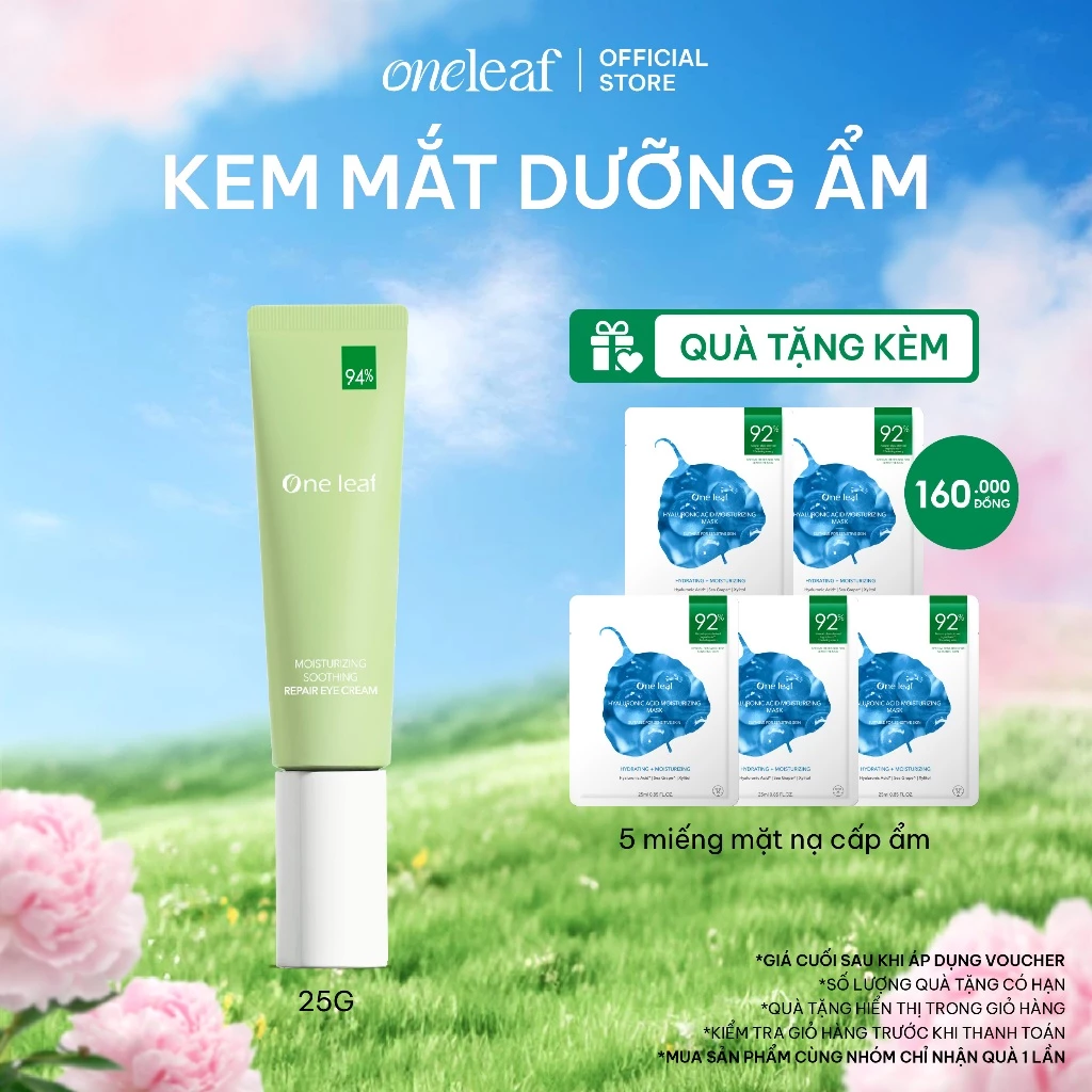 Kem Dưỡng Mắt One Leaf Xóa Nhăn Mắt Nâng Cơ Giảm Quầng Thâm Mắt Moisturizing Soothing Repair Eye Cream 25g