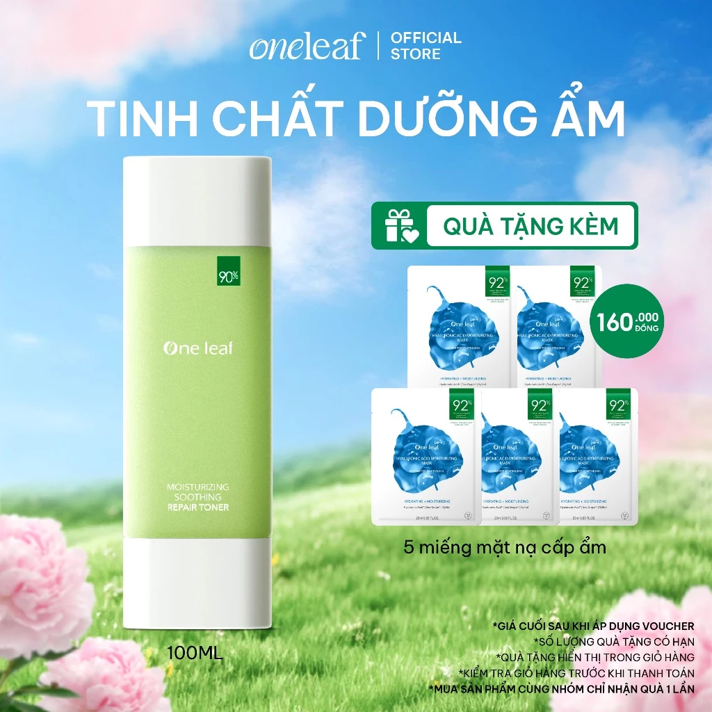 Nước Hoa Hồng One Leaf Dưỡng Ẩm Làm Dịu Cân Bằng Độ Ẩm Moisturizing Soothing Repair Toner 150ml