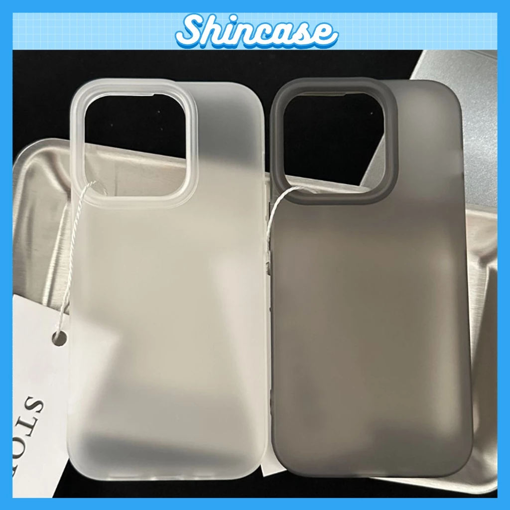 Ốp Lưng iPhone Silicon Lì Trong Suốt, Thiết Kế Đơn Giản Sang Trọng Cho iP 7/8/X/XS/11/12/13/14/15/16/17/18/Plus/Pro/Max