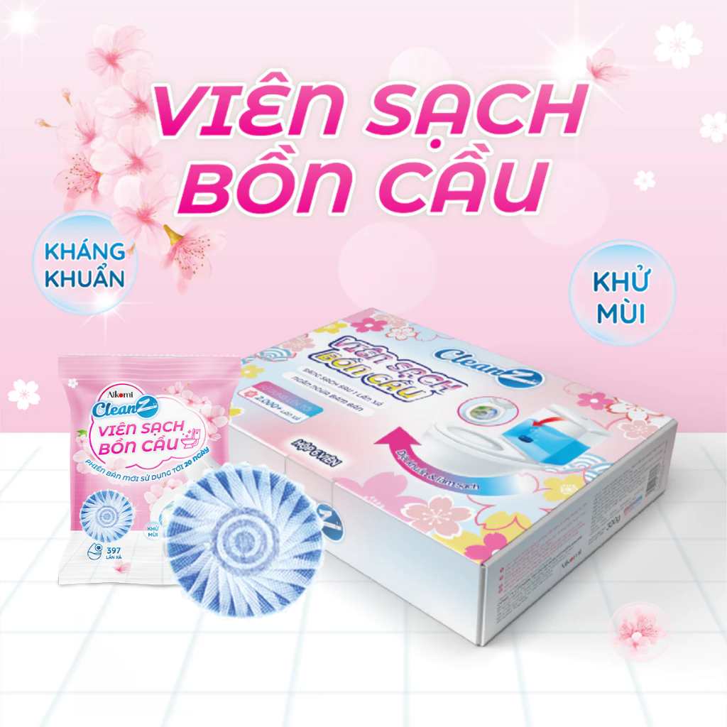 COMBO Viên sạch bồn cầu CleanZ sạch khuẩn tẩy sạch mảng bám khử mùi diệt vi…