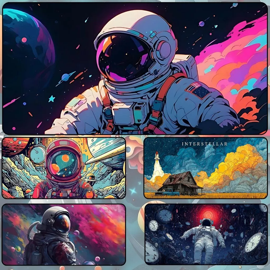 Lót Chuột Cỡ Lớn ASTRONAUT Size 80x30cm / 90x40cm / 120x60cm Chống Trượt, Bền Đẹp