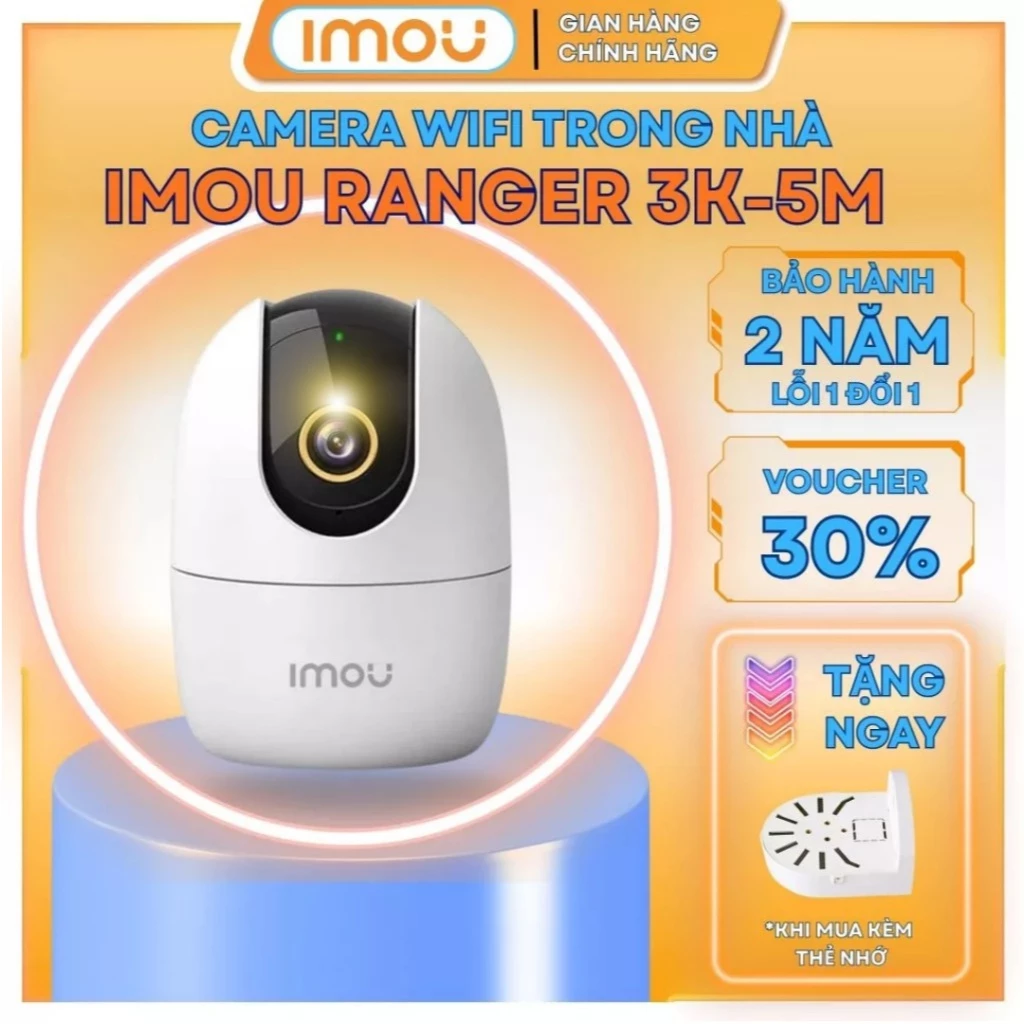 Camera Wifi Xoay 360 IMOU Trong Nhà A22 A52P A32 2M 1080P, A42P 4M 2K, A32EP, Ranger 2 Chính Hãng